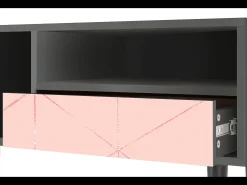 Mueble de TV - 115х59х48 cm - T3 - Rose Quartz, Antracite^ Móvel De Tv