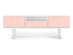 Mueble de TV - 170х59х41 cm - T6 - Rose Quartz, Branco^ Móvel De Tv