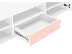 Mueble de TV - 170х59х41 cm - T6 - Rose Quartz, Branco^ Móvel De Tv