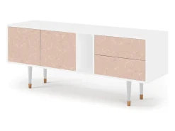 Mueble de TV - 170х69х48 cm - T1 - Rose Honeycomb, Branco^ Móvel De Tv