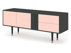 Móvel De Tv* Mueble de TV - 170х69х48 cm - T1 - Rose Quartz, Antracite Cinza antracite