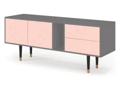 Mueble de TV - 170х69х48 cm - T1 - Rose Quartz, Cinza^ Móvel De Tv