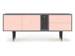 Mueble de TV - 170х69х48 cm - T1 - Rose Quartz, Cinza^ Móvel De Tv