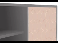 Online Mueble de TV - 170х69х48 cm - T2 - Rose Honeycomb, Cinza Cinzento