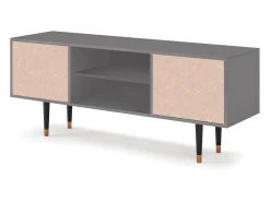 Online Mueble de TV - 170х69х48 cm - T2 - Rose Honeycomb, Cinza Cinzento