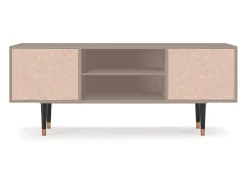 Móvel De Tv| Mueble de TV - 170х69х48 cm - T2 - Rose Honeycomb, Latte Bege