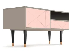 Mueble de TV - 115х59х48 cm - T3 - Rose Quartz, Areia^ Móvel De Tv