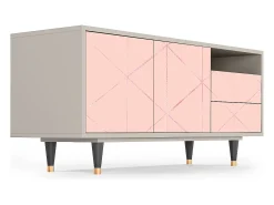 Mueble de TV - 125х56х41 cm - T7 - Rose Quartz, Areia^ Móvel De Tv