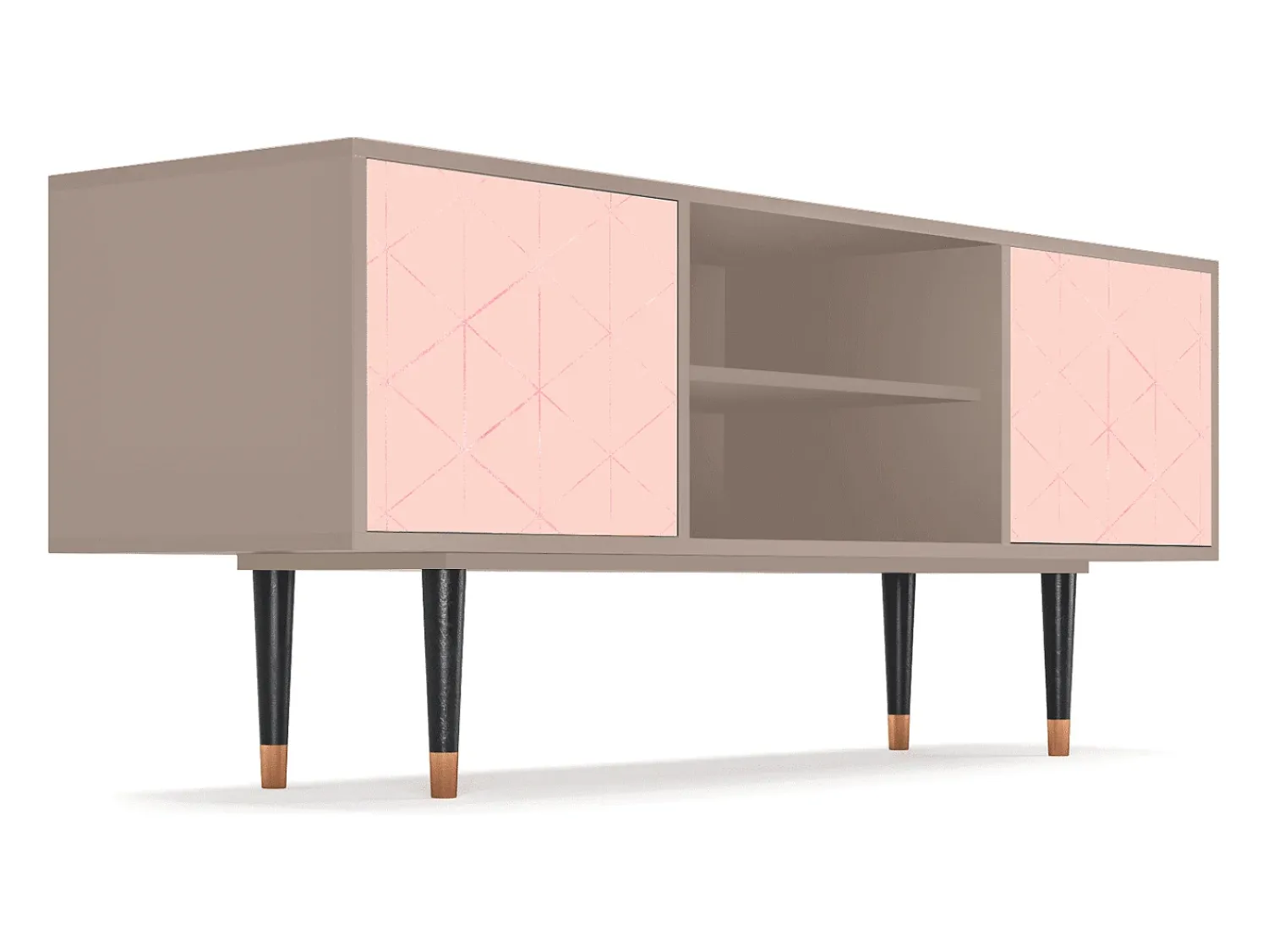 Mueble de TV - 170х69х48 cm - T2 - Rose Quartz, Latte^ Móvel De Tv
