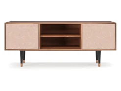 Mueble de TV - 170х69х48 cm - T2 - Rose Honeycomb, Nogueira^ Móvel De Tv
