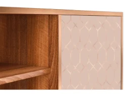 Mueble de TV - 170х69х48 cm - T2 - Rose Honeycomb, Nogueira^ Móvel De Tv