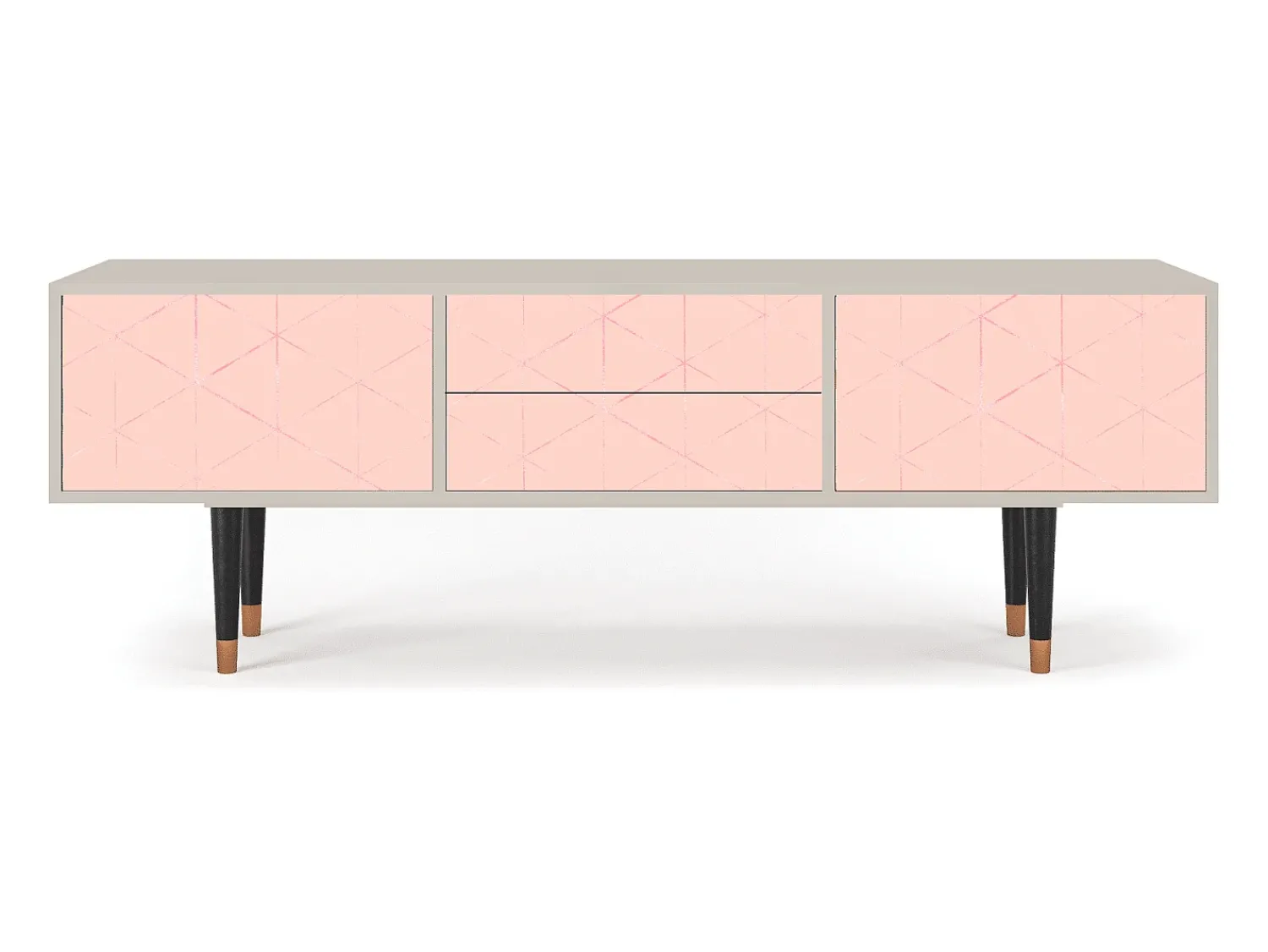 Mueble de TV - 170х59х48 cm - T4 - Rose Quartz, Areia^ Móvel De Tv