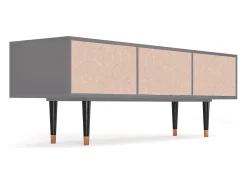 Mueble de TV - 170х59х48 cm - T4 - Rose Honeycomb, Cinza^ Móvel De Tv