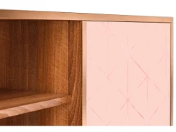 Clearance Mueble de TV - 170х69х48 cm - T2 - Rose Quartz, Nogueira Castanho