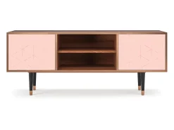 Clearance Mueble de TV - 170х69х48 cm - T2 - Rose Quartz, Nogueira Castanho