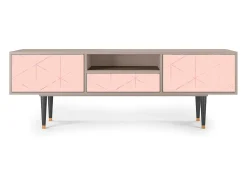 Móvel De Tv| Mueble de TV - 170х59х41 cm - T6 - Rose Quartz, Latte Bege