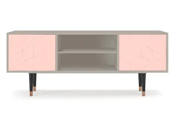 Hot Mueble de TV - 170х69х48 cm - T2 - Rose Quartz, Areia Bege