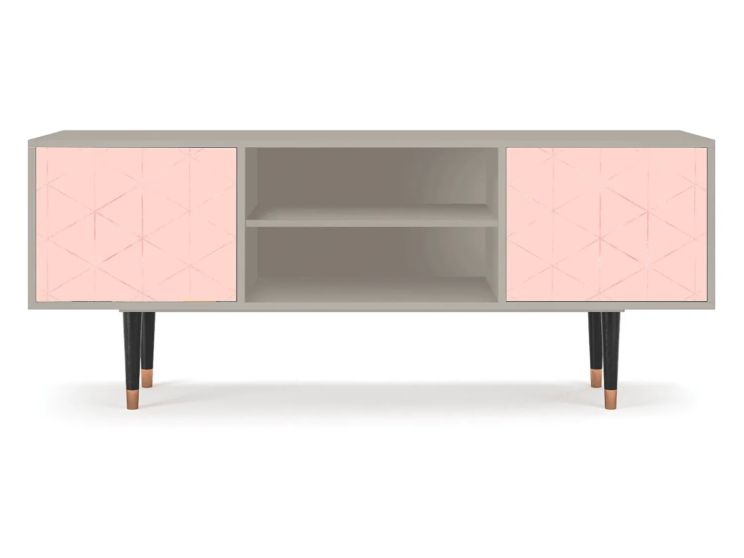 Hot Mueble de TV - 170х69х48 cm - T2 - Rose Quartz, Areia Bege
