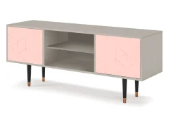 Hot Mueble de TV - 170х69х48 cm - T2 - Rose Quartz, Areia Bege