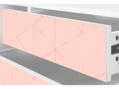 Hot Mueble de TV - 170х59х48 cm - T4 - Rose Quartz, Branco Bege