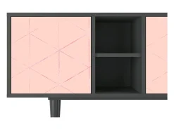 Mueble de TV - 150х69х41 cm - T5 - Rose Quartz, Antracite^ Móvel De Tv