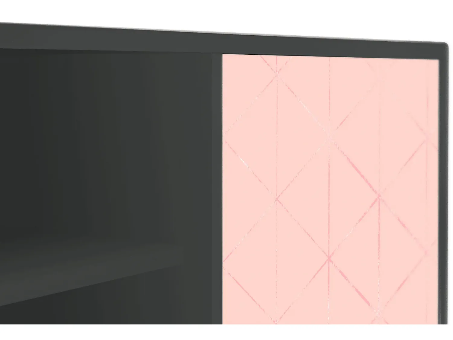 Móvel De Tv| Mueble de TV - 170х69х48 cm - T2 - Rose Quartz, Antracite Cinza antracite