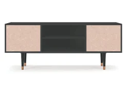 Clearance Mueble de TV - 170х69х48 cm - T2 - Rose Honeycomb, Antracite Cinza antracite