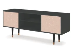 Clearance Mueble de TV - 170х69х48 cm - T2 - Rose Honeycomb, Antracite Cinza antracite