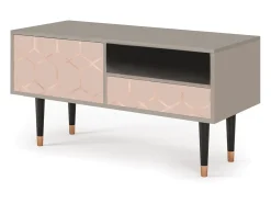 Mueble de TV - 115х59х48 cm - T3 - Rose Honeycomb, Areia^ Móvel De Tv