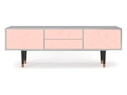 Mueble de TV - 170х59х48 cm - T4 - Rose Quartz, Cinza^ Móvel De Tv