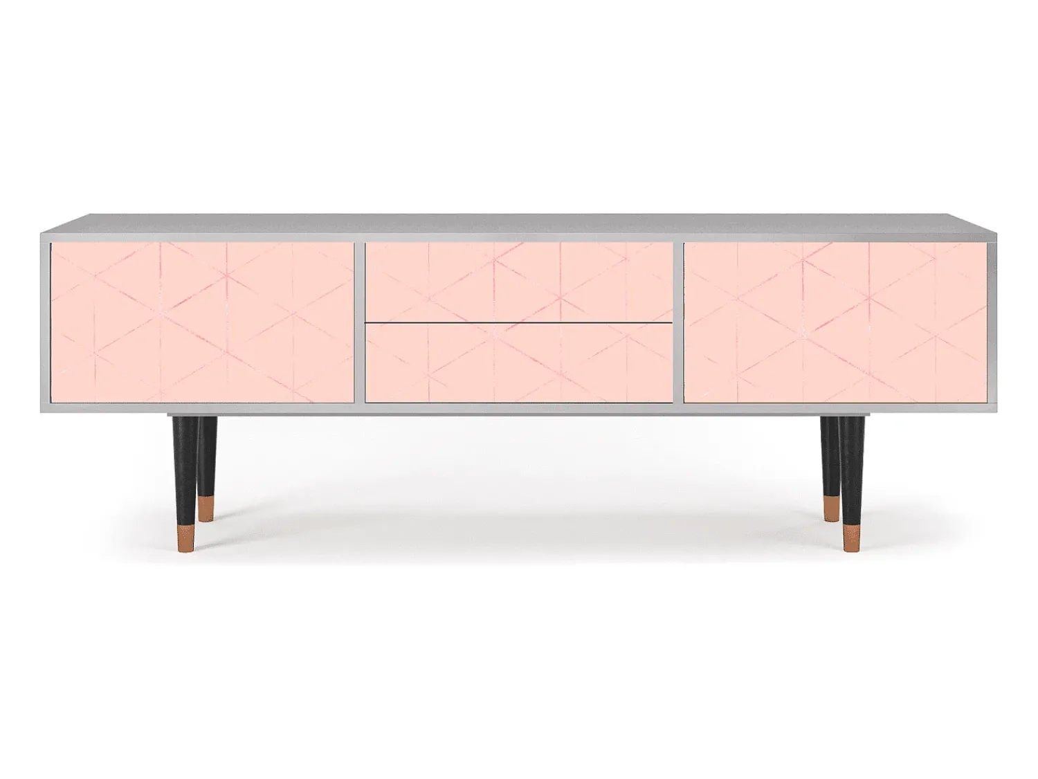 Mueble de TV - 170х59х48 cm - T4 - Rose Quartz, Cinza^ Móvel De Tv