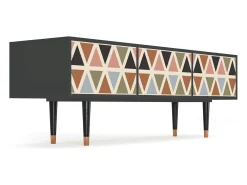 Mueble de TV - 170х59х48 cm - T4 - Royal Triangles, Antracite^ Móvel De Tv