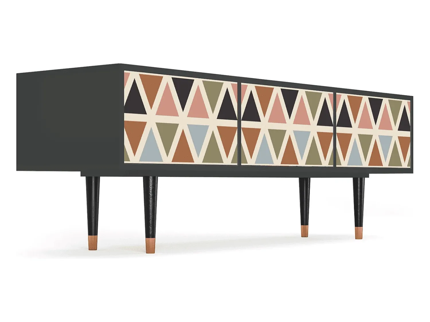 Mueble de TV - 170х59х48 cm - T4 - Royal Triangles, Antracite^ Móvel De Tv