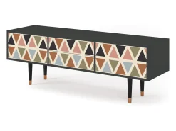 Mueble de TV - 170х59х48 cm - T4 - Royal Triangles, Antracite^ Móvel De Tv