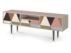 Mueble de TV - 170х59х41 cm - T6 - Royal Triangles, Latte^ Móvel De Tv