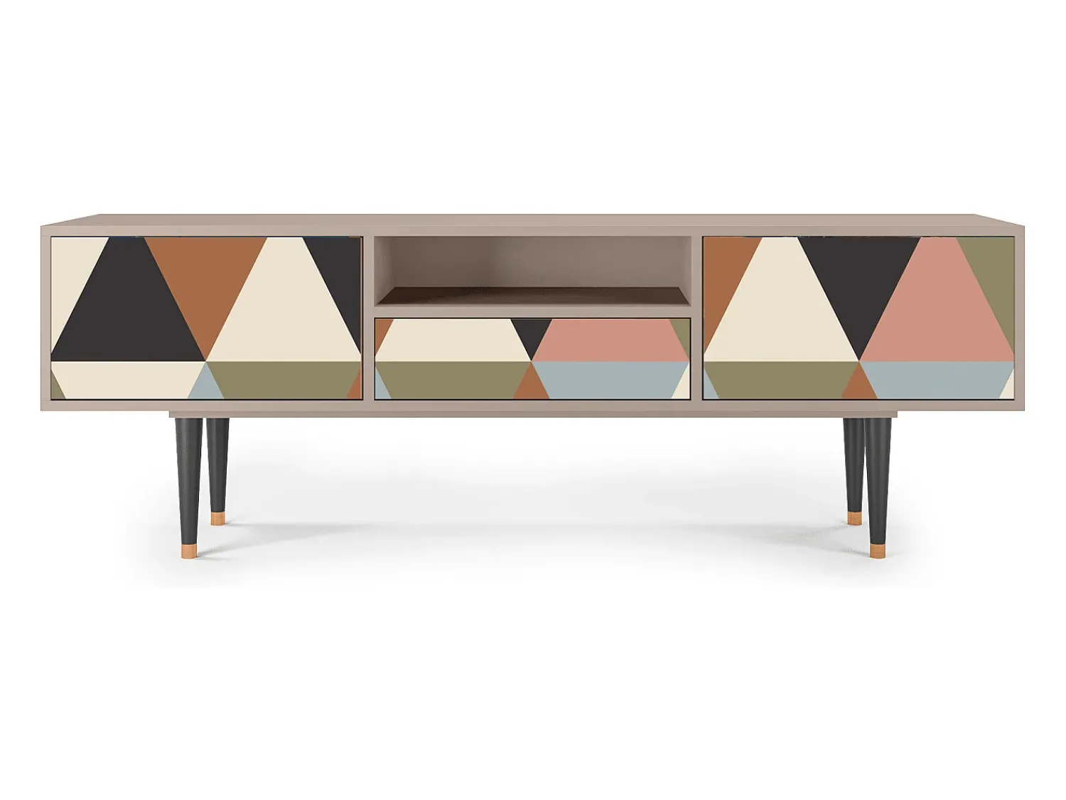 Mueble de TV - 170х59х41 cm - T6 - Royal Triangles, Latte^ Móvel De Tv