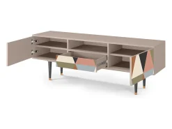 Mueble de TV - 170х59х41 cm - T6 - Royal Triangles, Latte^ Móvel De Tv