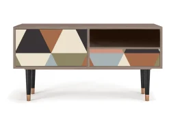 Móvel De Tv| Mueble de TV - 115х59х48 cm - T3 - Royal Triangles, Latte Bege