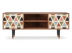 Mueble de TV - 170х69х48 cm - T2 - Royal Triangles, Nogueira^ Móvel De Tv