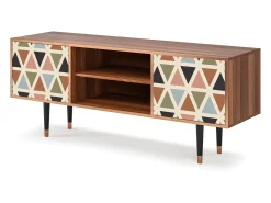Mueble de TV - 170х69х48 cm - T2 - Royal Triangles, Nogueira^ Móvel De Tv