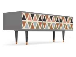 Mueble de TV - 170х59х48 cm - T4 - Royal Triangles, Cinza^ Móvel De Tv