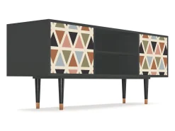 Mueble de TV - 170х69х48 cm - T2 - Royal Triangles, Antracite^ Móvel De Tv