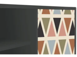 Mueble de TV - 170х69х48 cm - T2 - Royal Triangles, Antracite^ Móvel De Tv