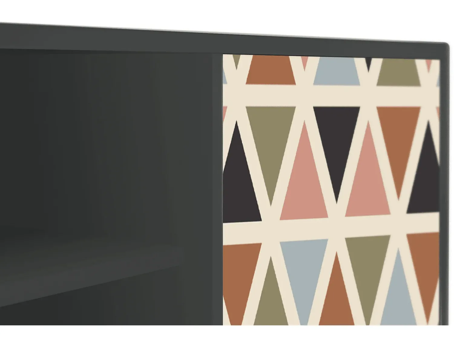 Mueble de TV - 170х69х48 cm - T2 - Royal Triangles, Antracite^ Móvel De Tv