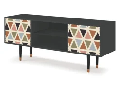 Mueble de TV - 170х69х48 cm - T2 - Royal Triangles, Antracite^ Móvel De Tv