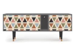 Mueble de TV - 170х69х48 cm - T1 - Royal Triangles, Cinza^ Móvel De Tv