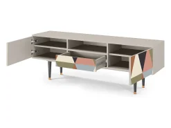 Mueble de TV - 170х59х41 cm - T6 - Royal Triangles, Areia^ Móvel De Tv