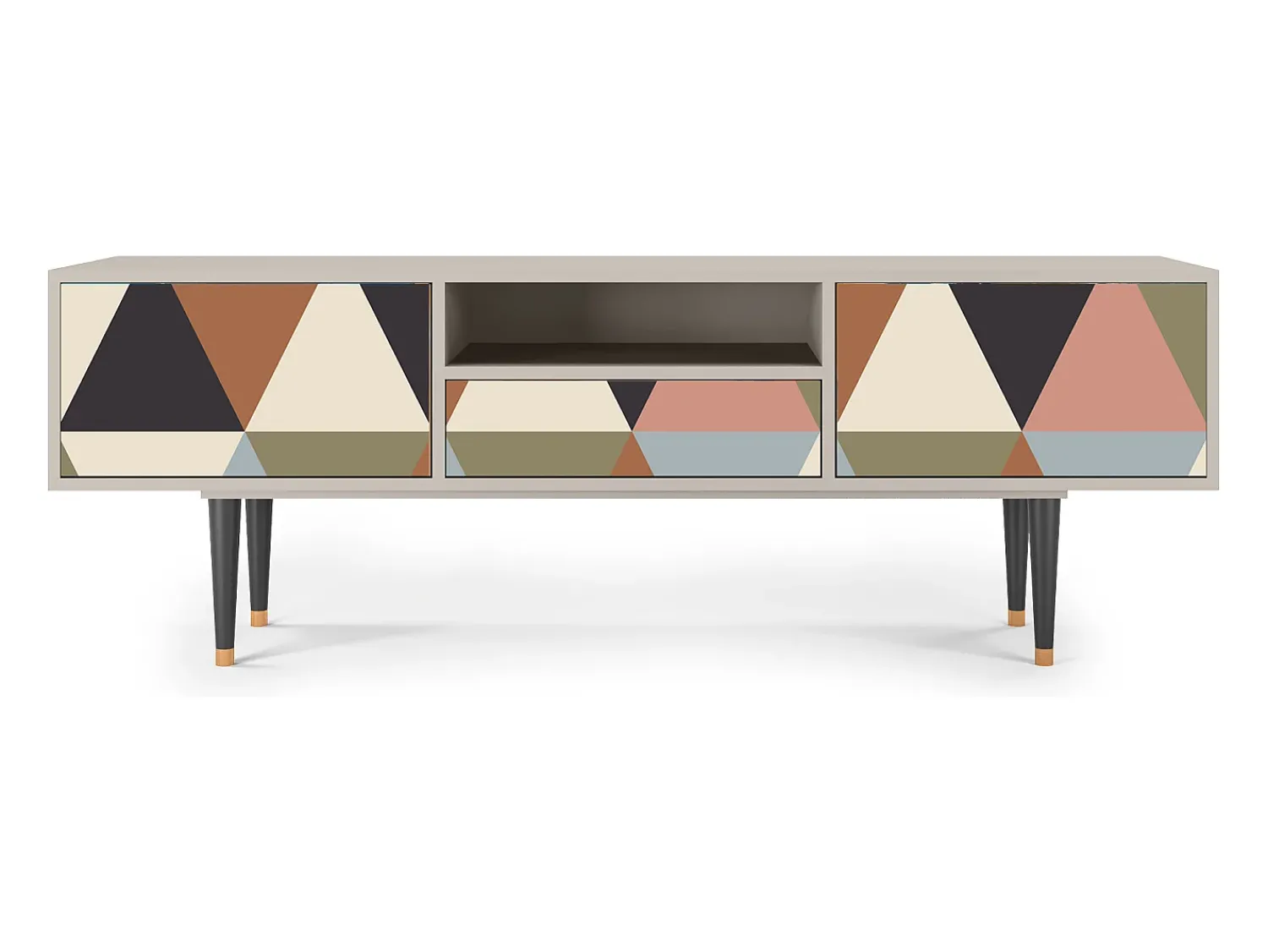 Mueble de TV - 170х59х41 cm - T6 - Royal Triangles, Areia^ Móvel De Tv