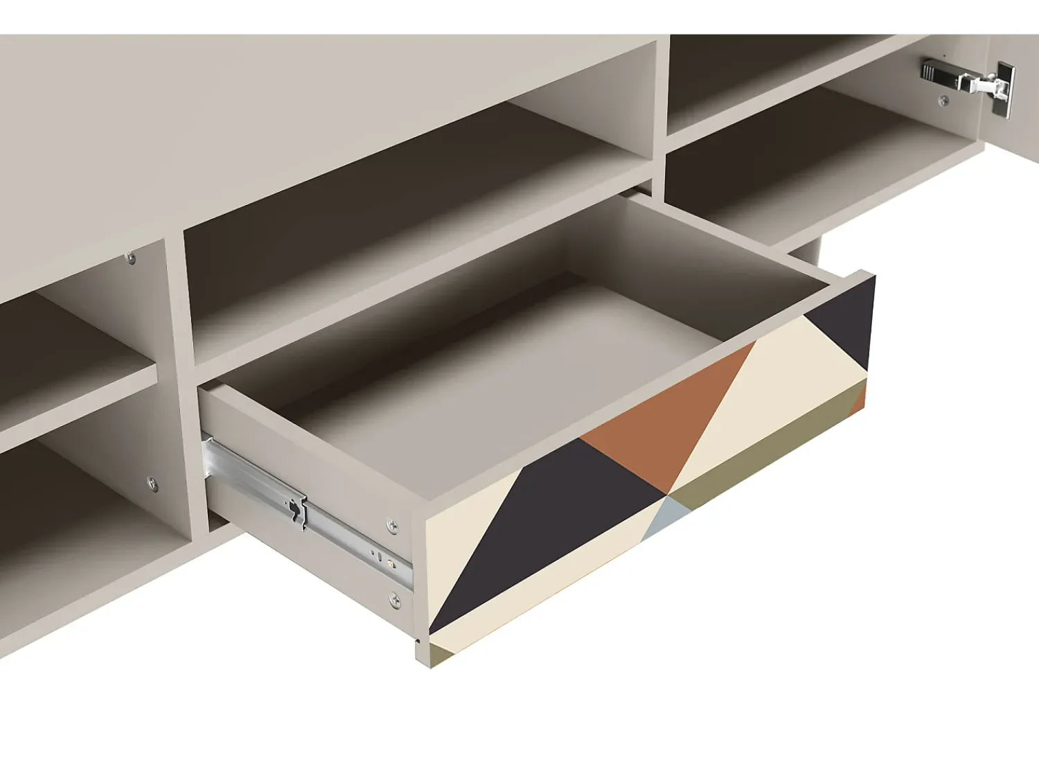 Mueble de TV - 170х59х41 cm - T6 - Royal Triangles, Areia^ Móvel De Tv