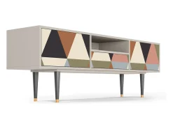 Mueble de TV - 170х59х41 cm - T6 - Royal Triangles, Areia^ Móvel De Tv